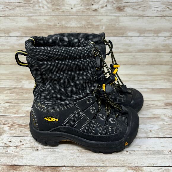 Keen Other - KEEN Dry Winterport Black Waterproof Insulated Snow Winter Boots Youth Size 11